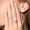 Platinum Brilliant Cut 1.00ct Diamond Cluster Ring