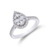 Platinum Brilliant Cut 1.00ct Diamond Cluster Ring