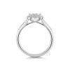 Platinum Baguette & Round Brilliant Cut 0.60ct Diamond Cluster Ring