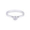 9ct White Gold Brilliant Cut 0.15ct Diamond Flower Cluster Ring