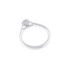 9ct White Gold Brilliant Cut 0.15ct Diamond Flower Cluster Ring