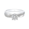 9ct White Gold Brilliant Cut 0.20ct Diamond Cluster Ring