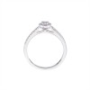 9ct White Gold Brilliant Cut 0.20ct Diamond Cluster Ring