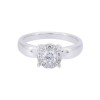 9ct white gold round brilliant diamond 0.50ct cluster