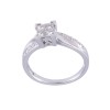 9ct White Gold Princess Cut 0.65ct Diamond Cluster Ring