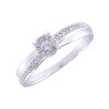 9ct White Gold 0.15ct Round Brilliant Cluster Ring