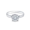 9ct White Gold Brilliant Cut 0.50ct Diamond Cluster Ring