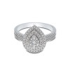 9ct White Gold Brilliant Cut 0.50ct Diamond Cluster Ring