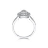 9ct White Gold Brilliant Cut 0.50ct Diamond Cluster Ring