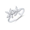 9ct White Gold Marquise Cut Diamond 0.65ct Cluster Ring