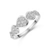 9ct White Gold 0.32ct Diamond Cluster Ring