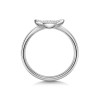 9ct White Gold 0.20ct Diamond Cluster Clover Ring