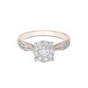18ct Rose Gold Brilliant Cut 0.75ct Diamond Cluster Ring