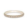 18ct Yellow Gold 0.25ct Diamond Claw Eternity Ring 2