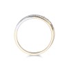 18ct White Gold And Yellow Gold Brilliant Cut Diamond 0.28ct Twisted Circle Ring