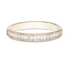 18ct Yellow Gold Baguette & Brilliant Cut 0.33ct Diamond Channel Eternity Ring