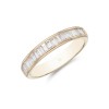 18ct Yellow Gold Baguette & Brilliant Cut 0.78ct Diamond Channel Eternity Ring