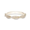 18ct Yellow Gold Brilliant Cut 0.31ct Diamond Twist Eternity Ring