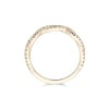 18ct Yellow Gold Brilliant Cut 0.31ct Diamond Twist Eternity Ring