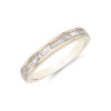 18ct Yellow Gold 0.46ct Channel Set Baguette Eternity Diamond Ring