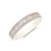 18ct Yellow Gold 0.44ct Round Brilliant Diamond Eternity Ring 
