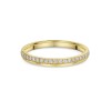 18ct Yellow Gold Round Brilliant Off-Set 0.16ct Diamond Eternity Ring