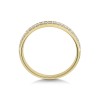 18ct Yellow Gold Round Brilliant Off-Set 0.16ct Diamond Eternity Ring
