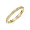 18ct Yellow Gold Round Brilliant Off-Set 0.16ct Diamond Eternity Ring
