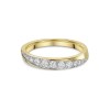 18ct Yellow Gold Round Brilliant 0.28ct Diamond Twisted Circle Ring