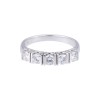 18ct White Gold 1.00ct Diamond Bar Set Eternity Ring
