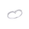 18ct White Gold Brilliant Cut 0.25ct Diamond Shaped Eternity Ring