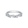 18ct White Gold Brilliant Cut 0.55ct Diamond Pear Shaped Eternity Ring