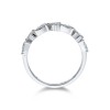 18ct White Gold Brilliant Cut 0.55ct Diamond Pear Shaped Eternity Ring