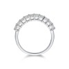 18ct White Gold Emerald Cut 1.00ct Diamond Eternity Ring