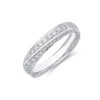 18ct White Gold Brilliant Cut Diamond 1.30ct Twisted Circle Ring