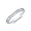 18ct White Gold 0.30ct Channel Set Baguette Eternity Diamond Ring