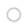 18ct white gold 1.40ct round brilliant 3/4 hoop diamond eternity ring