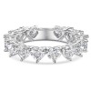 18ct White Gold Heart Cut 4.25ct Diamond Eternity Ring