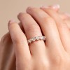 18ct White Gold Heart Cut 4.25ct Diamond Eternity Ring