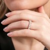 18ct White Gold Heart Cut 4.25ct Diamond Eternity Ring