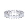 18ct White Gold 1.55ct Diamond Marquise Eternity Ring 