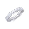 18ct White Gold 1.55ct Diamond Marquise Eternity Ring 