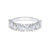 9ct White Gold Pear Cut 0.96ct Diamond Eternity Ring