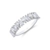 9ct White Gold Pear Cut 0.96ct Diamond Eternity Ring