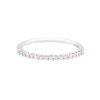 Platinum 0.17ct Round Brilliant Diamond Half Hoop Eternity Ring