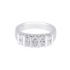 Platinum 1.00ct Round Brilliant Diamond Half Hoop Eternity Ring