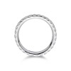Platinum Round Brilliant Claw Set Full Hoop 1.00ct Diamond Eternity Ring