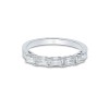 Platinum Emerald Cut 0.90ct Diamond Eternity Ring