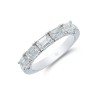 Platinum Emerald Cut 5 Stone 1.50ct Diamond Eternity Ring