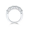 Platinum Emerald Cut 5 Stone 1.50ct Diamond Eternity Ring
